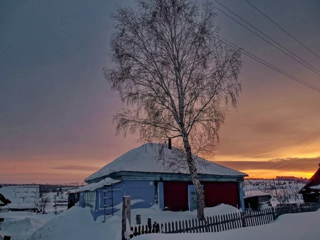 Алтайские деревни зимой