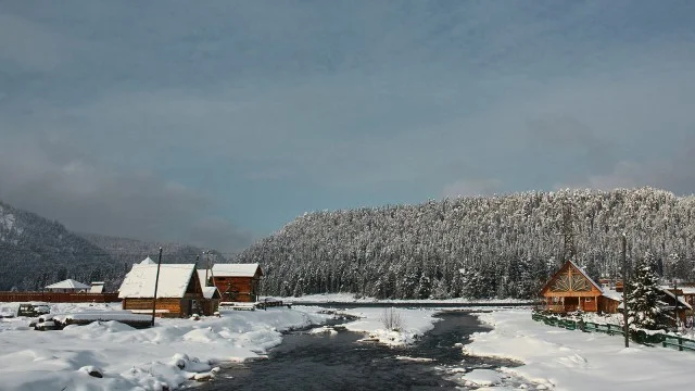 Алтайские деревни зимой