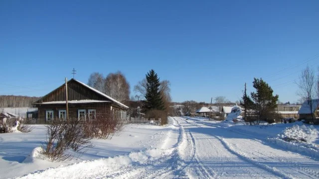 Алтайские деревни зимой