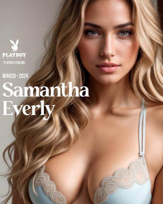 На обложке Playboy впервые появилась Саманта Эверли (Samantha Everly): но тут что-то не так