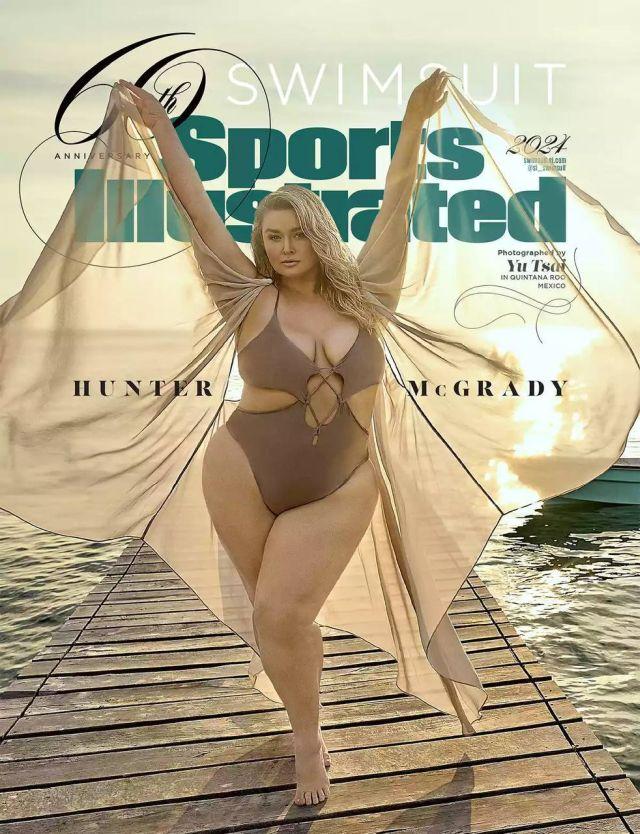 Хантер Макгрэди - 130-килограммовая модель украсила обложку Sports Illustrated