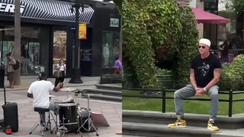 
        Уличный барабанщик исполнил хит RHCP, не зная, что за ним наблюдает участник группы    