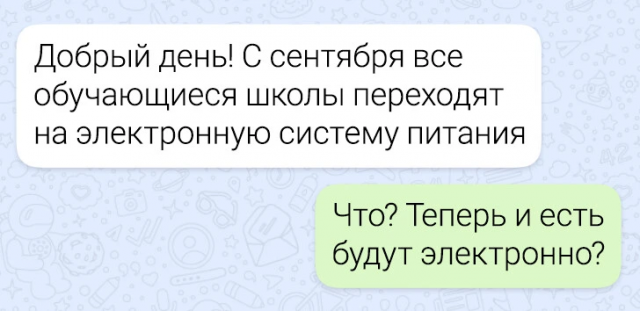 Подборка забавных переписок из школьных чатов