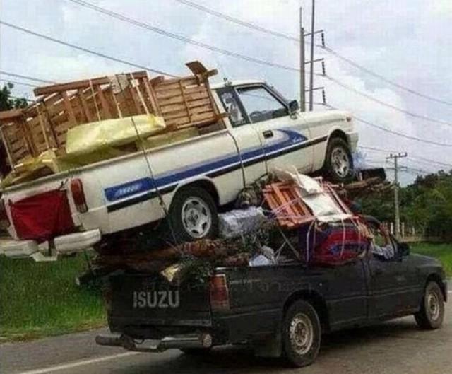 Прикольные фотографии, на которых превышен груз разумности