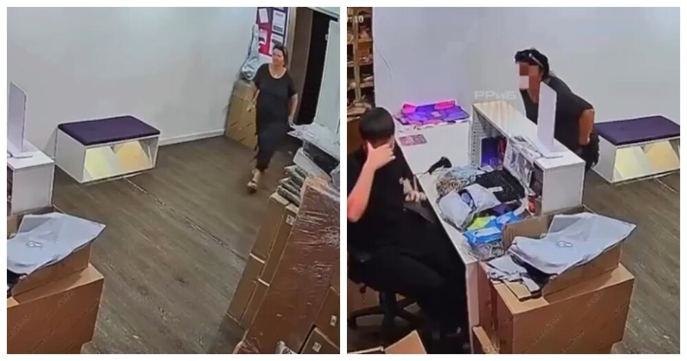 
        Женщина забыла снять трусы от купальника после примерки в пункте выдачи и ушла в них    