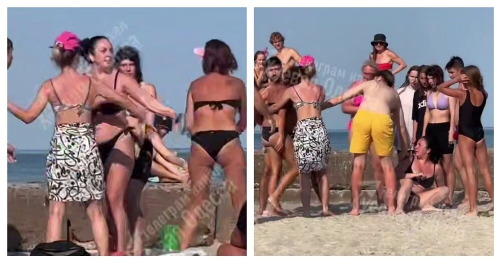 
        Драка женщин на пляже в Одессе    
