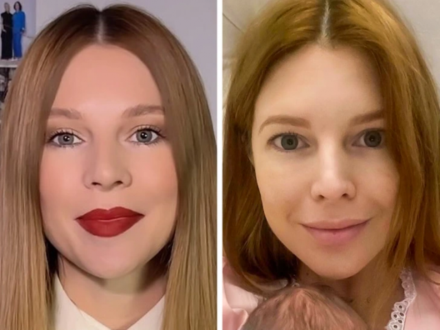 Наши звезды с макияжем и без