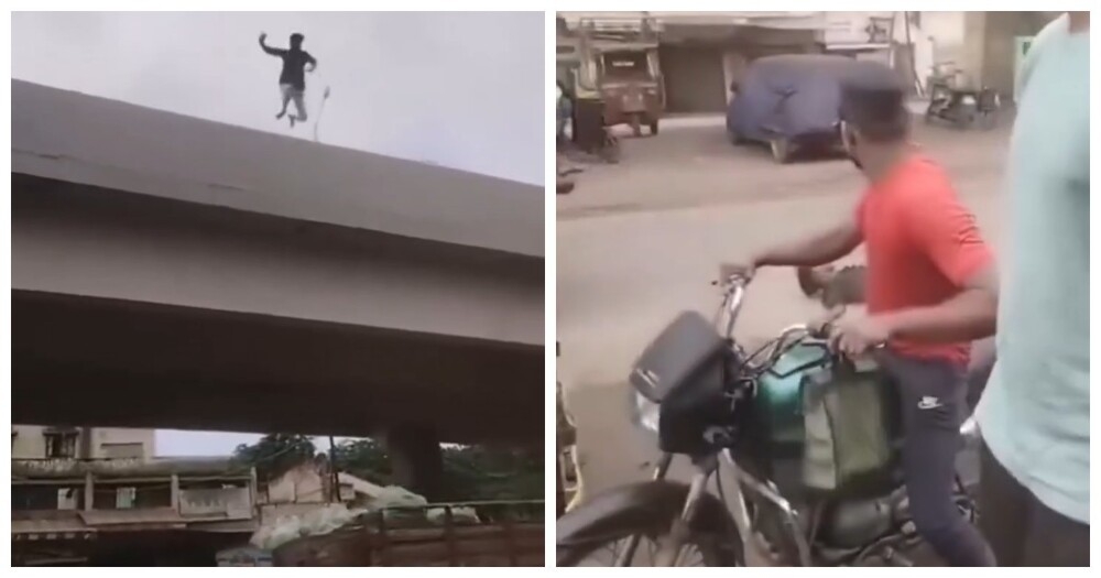 
        В&nbsp;Индии бродяга попытался повторить трюк Джеки Чана и&nbsp;прыгнул с&nbsp;моста в&nbsp;грузовик    