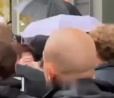 
        Инцидент в Берлине: полицейский ударил феминистку в нос    