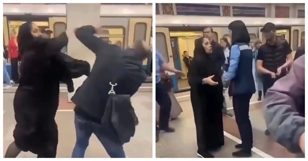 
        Конфликт в&nbsp;московском метро: мужчина оскорбил девушек в&nbsp;хиджабах и&nbsp;получил ответ    