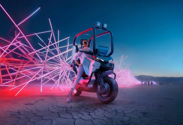 BMW показали концепт электроскутера Motorrad Vision CE
