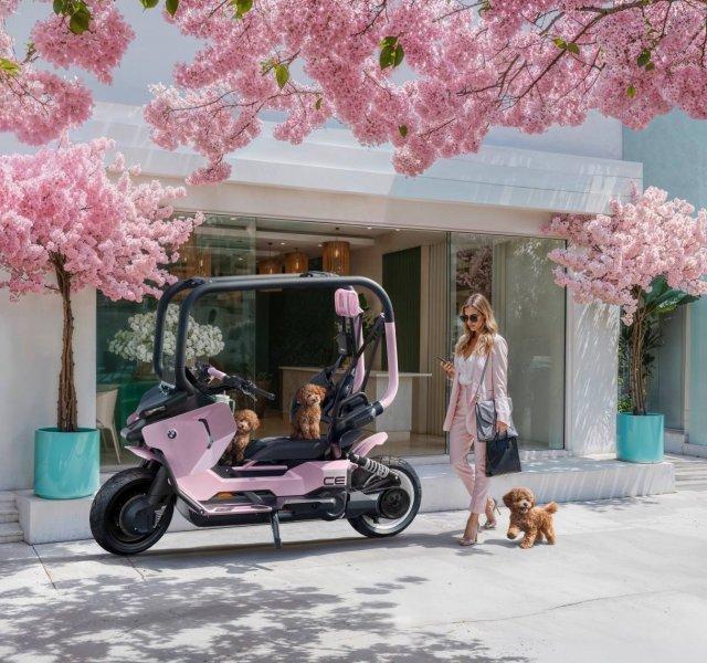 BMW показали концепт электроскутера Motorrad Vision CE