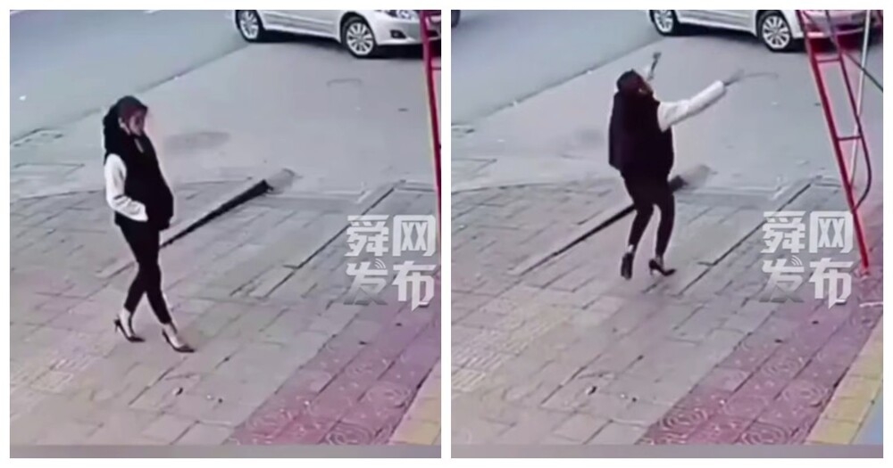 
        Девушка на каблуках спешит на помощь    