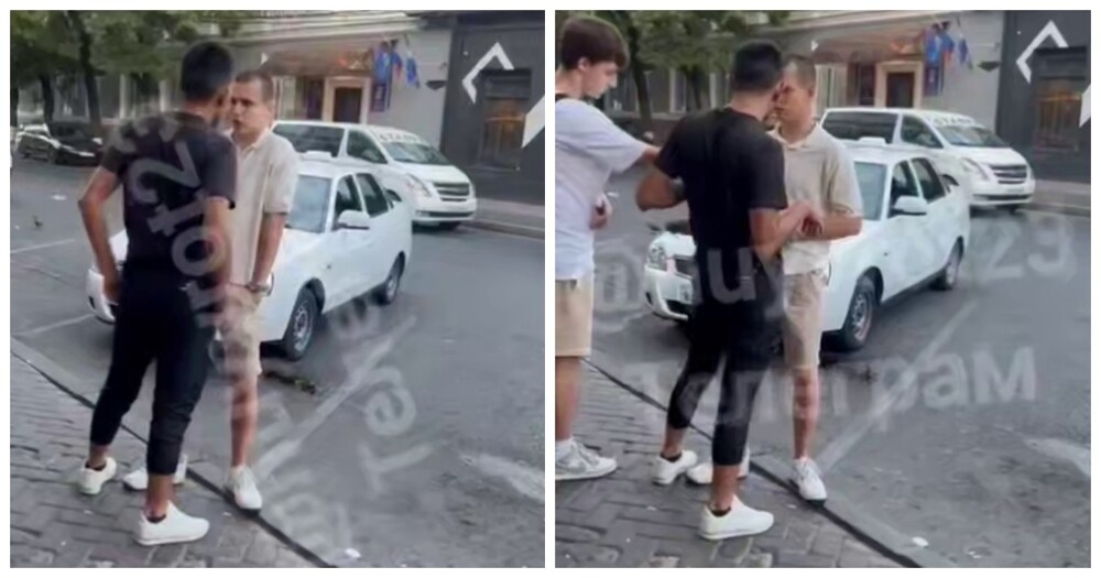 
        Парень пришёл на помощь другу в драке    