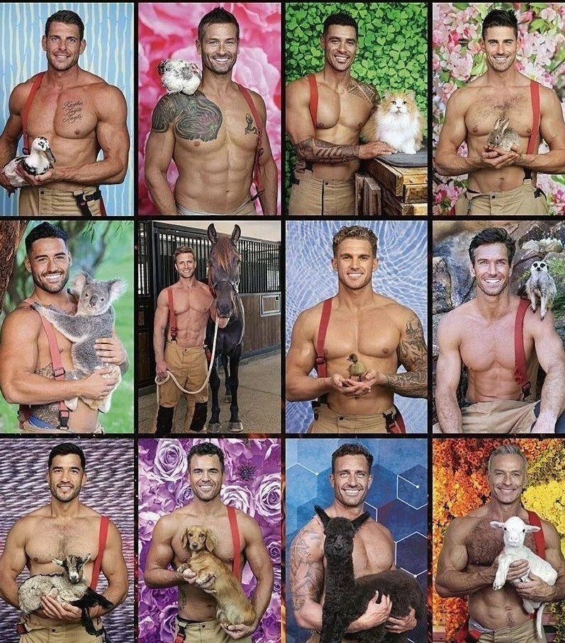 
        Австралийские пожарные сняли рубашки ради благотворительности    