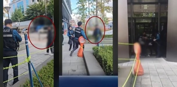 Пьяный мужчина с тесаком напал на полицейских в Корее
Пьяный мужчина с тесаком напал на полицейских в Корее