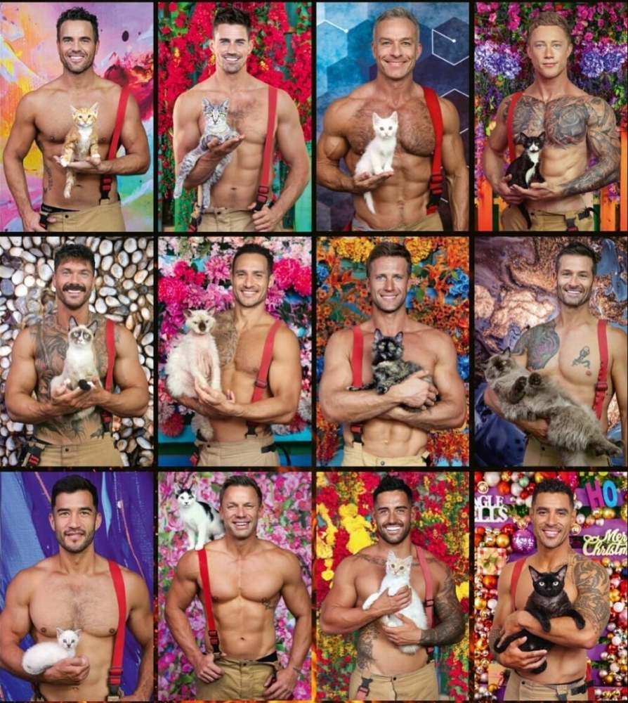 
        Австралийские пожарные сняли рубашки ради благотворительности    