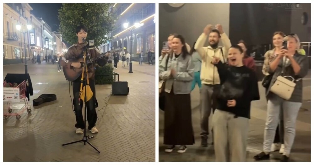 Турист из Китая спел на улице Казани и неожиданно завоевал внимание прохожих
Турист из Китая спел на улице Казани и неожиданно завоевал внимание прохожих