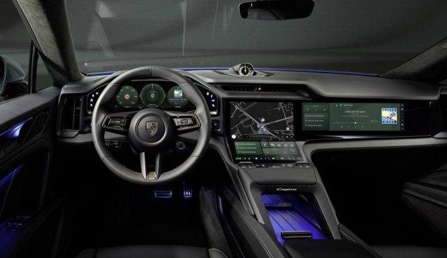 В сети обсуждают салон нового Porsche Cayenne Electric 2026