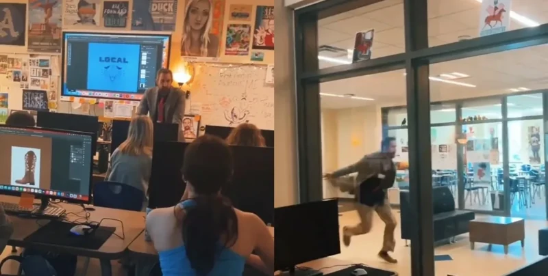 
        Учителя разыграли учеников школы после звонка на&nbsp;перемену    