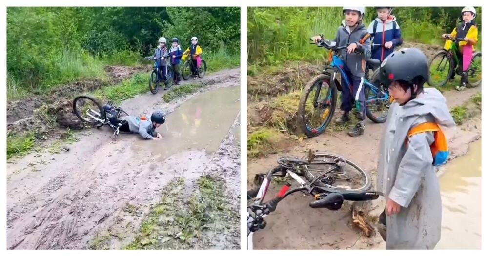 
        Слезы юного велосипедиста    