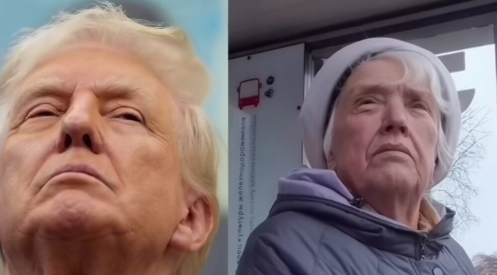 
        Парень встретил в&nbsp;Перми женщину, похожую на&nbsp;Дональда Трампа    