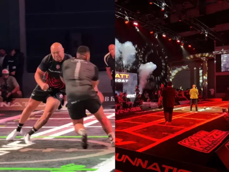 
        Стенка на&nbsp;стенку: австралийцы с&nbsp;разбега врезаются в&nbsp;друг друга    