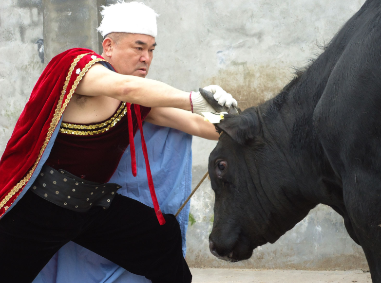 Китайская борьба с быком голыми руками
Китайская борьба с быком голыми руками