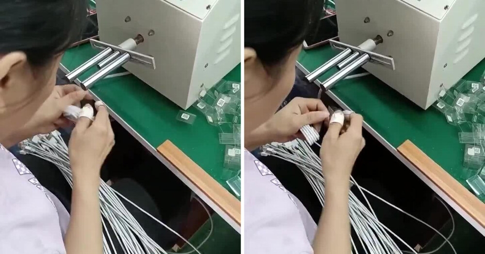 На видео показали процесс упаковки зарядных кабелей на фабрике в Китае ️
На видео показали процесс упаковки зарядных кабелей на фабрике в Китае ️