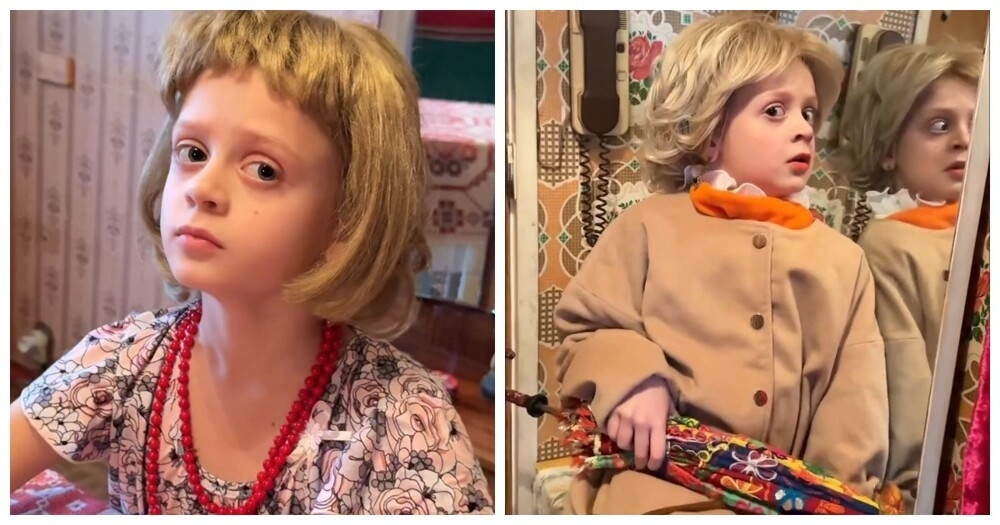 
        Девочка воссоздала сцену из&nbsp;фильма &laquo;Любовь и&nbsp;голуби&raquo;    