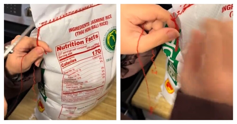 Открываем мешок правильно
Открываем мешок правильно