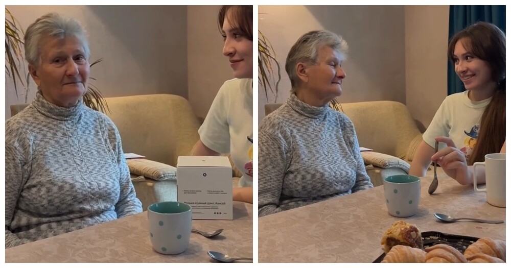 
        Внучка подарила бабушке &laquo;Алису&raquo;    