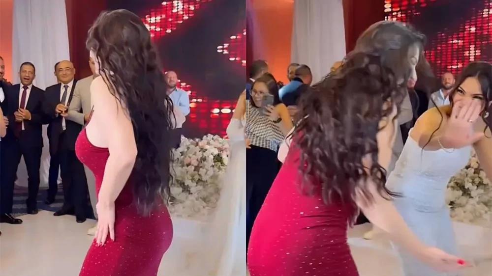 Неожиданный момент на свадьбе
Неожиданный момент на свадьбе