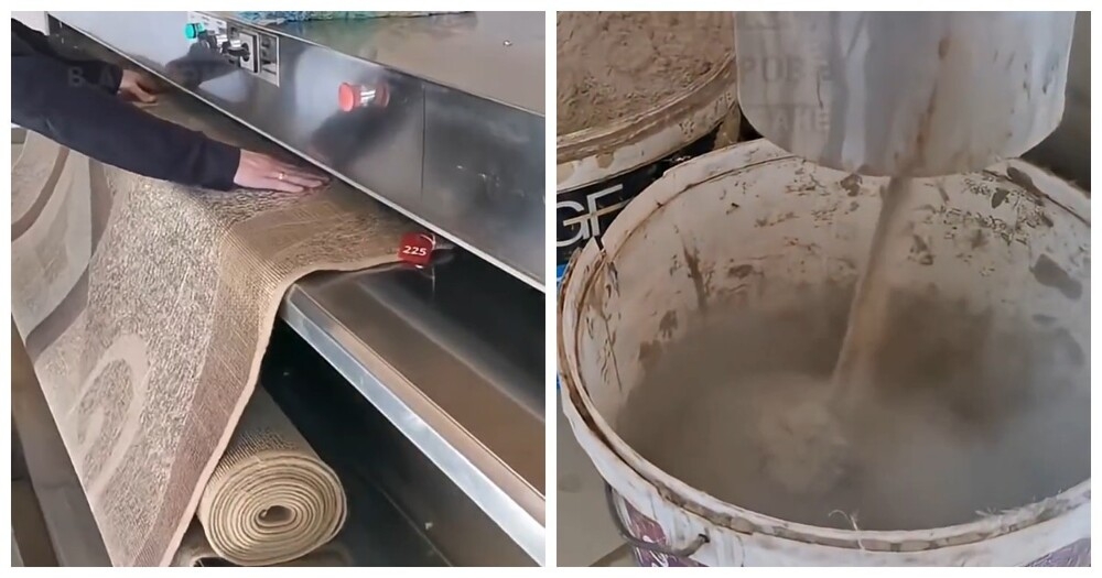 Сколько песка может скрывать ковёр в детском саду?
Сколько песка может скрывать ковёр в детском саду?