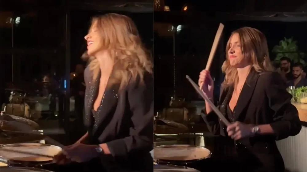 
        Кристин Беджани: барабанщица, которая превращает музыку в&nbsp;шоу    