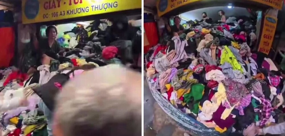 Во Вьетнаме туристы нашли секонд-хенд, полностью заваленный одеждой до самого потолка
Во Вьетнаме туристы нашли секонд-хенд, полностью заваленный одеждой до самого потолка