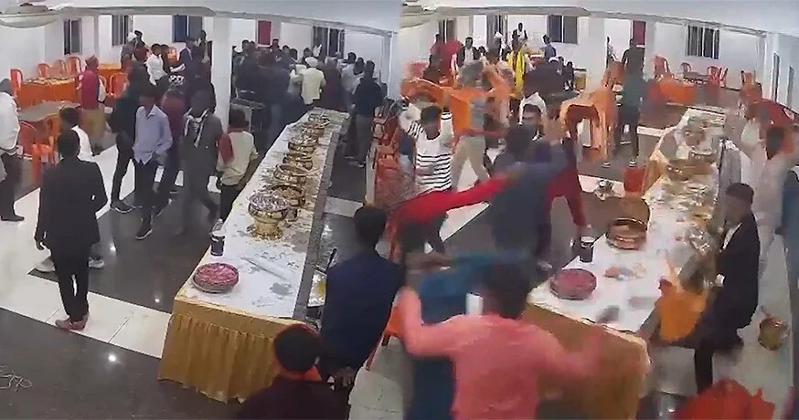 Гости сорвали свадьбу, подравшись из-за десерта
Гости сорвали свадьбу, подравшись из-за десерта