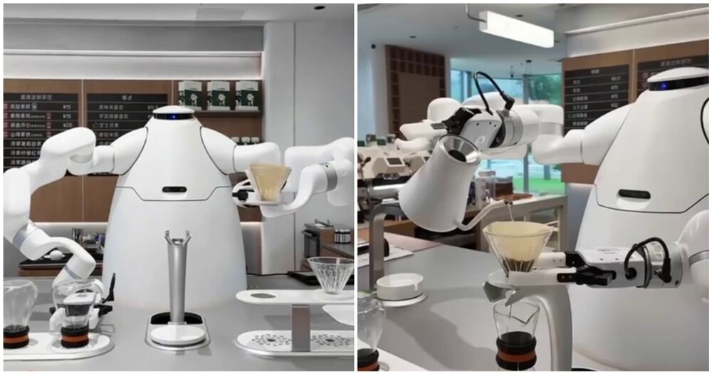 
        Китайский робот-бариста    