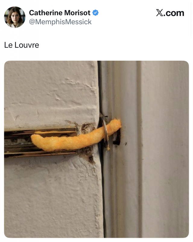 Лучшие шутки и мемы про ограбление Лувра (24 фото)