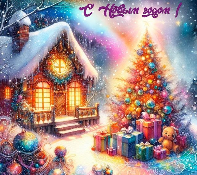 Красивые открытки и поздравления на Новый год 2026 (25 фото)