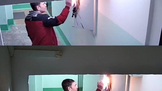 
        Маг&nbsp;огня в&nbsp;подъезде Нижнекамска    