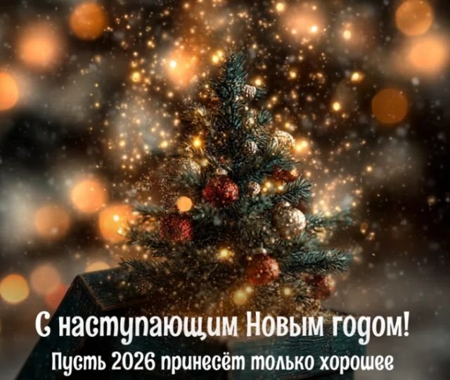 Красивые открытки и поздравления на Новый год 2026 (25 фото)