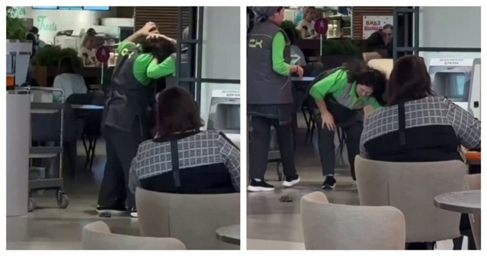 
        Уборщицы подрались в&nbsp;торговом центре    