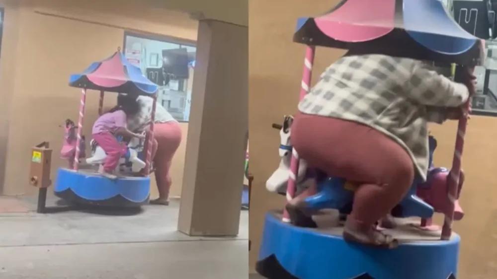 
        Когда попа больше карусели    