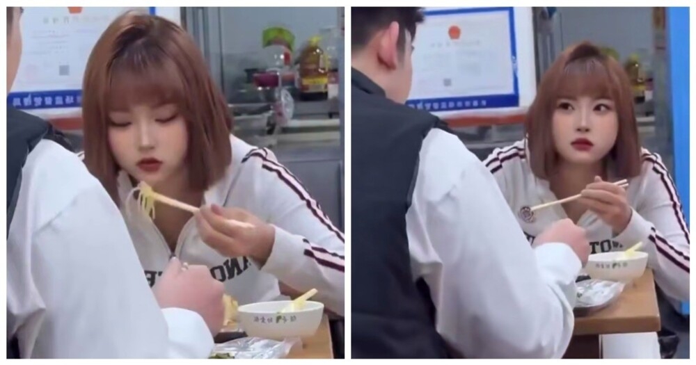 Девушка с плохим зрением случайно села за столик к незнакомцу
Девушка с плохим зрением случайно села за столик к незнакомцу