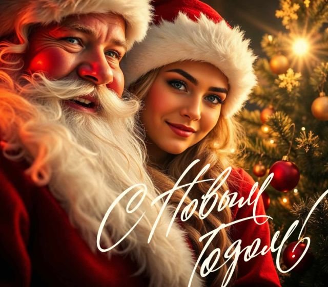 Красивые открытки и поздравления на Новый год 2026 (25 фото)