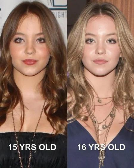 Как менялась актриса Сидни Суини с детства до нынешнего времени