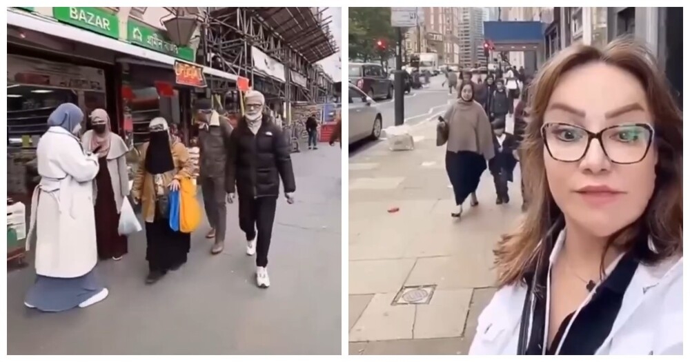 
        Женщина в&nbsp;шоке от&nbsp;увиденного на&nbsp;улицах Лондона    