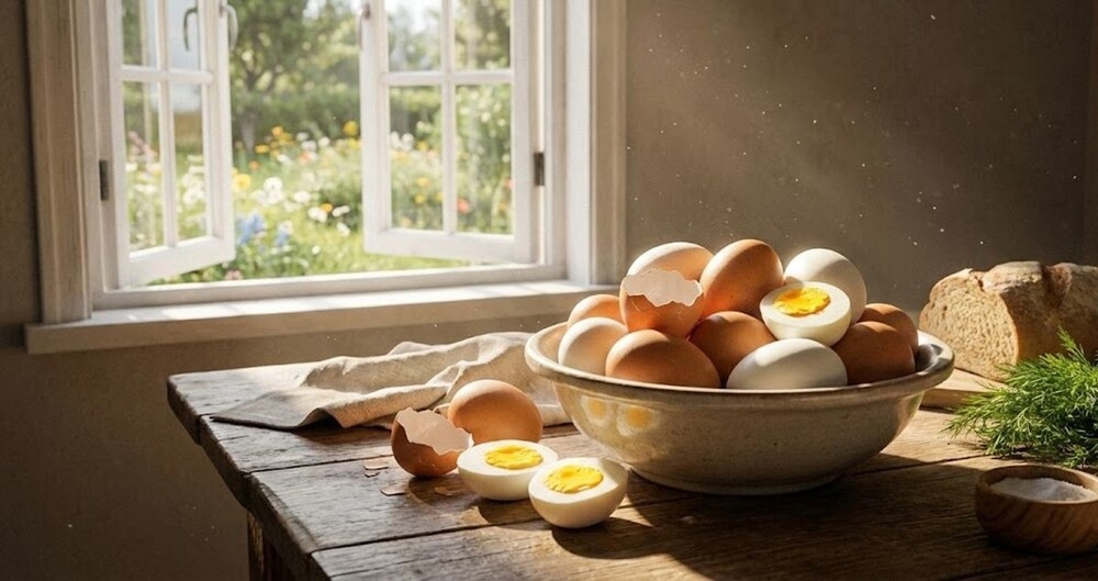 
        Как&nbsp;быстро почистить яйцо    