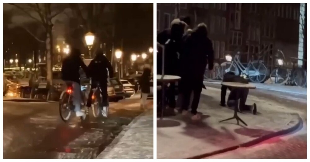 
        Пока Москву засыпает снегом, Амстердам превратился в&nbsp;каток    